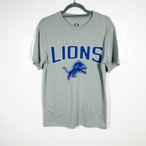 NFL Gray Detroit Lions Graphic Short Sleeve Tee Small